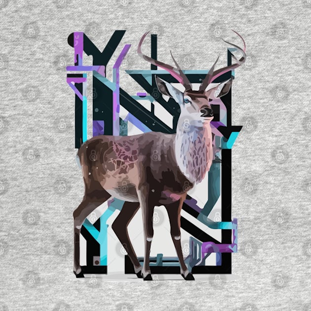 Deer Geometric russian by rogergren